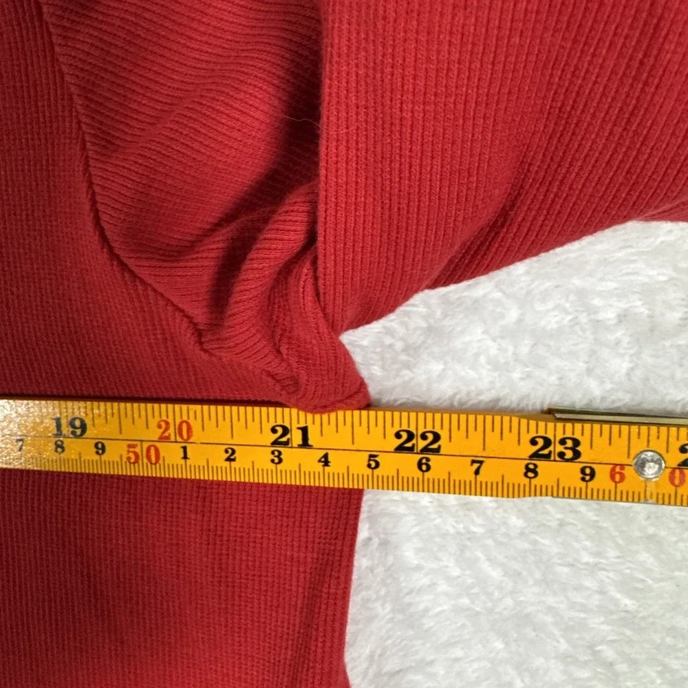 2 Burt's Bees Men's L Red Organic Cotton‎ Long Sleeve Shirts Lot